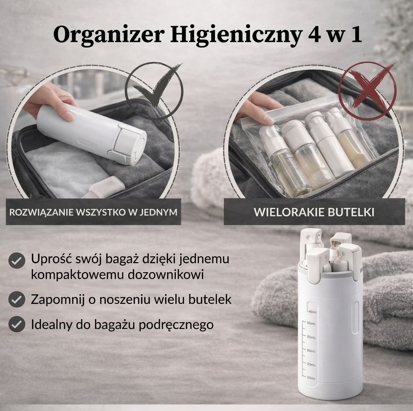 ViaKit™ Organizer Higieniczny 4 w 1